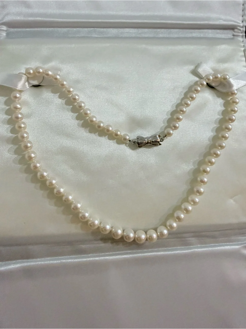 MIKIMOTO SEA MAGIC BLUE LAGOON PEARL NECKLACE!!!! GRADUATED RARE